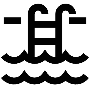 Swimming Pool Ladder Icon from Atlas Line Set