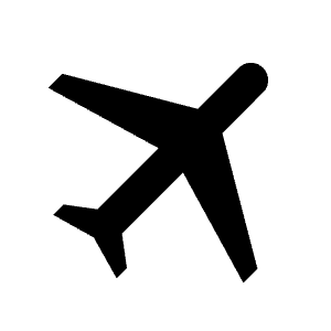 Travel Fill Icon from Sharp Fill - Material Symbols Set