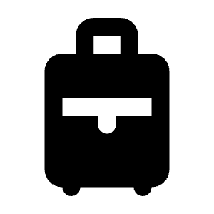 Travel Luggage And Bags Fill Icon from Rounded Fill - Material Pro Free Set