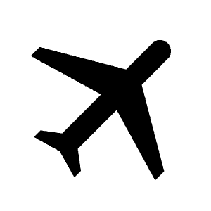 Travel Icon from Sharp Line - Material Symbols Set