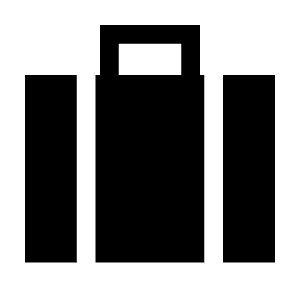 Trip Fill Icon from Sharp Fill - Material Symbols Set