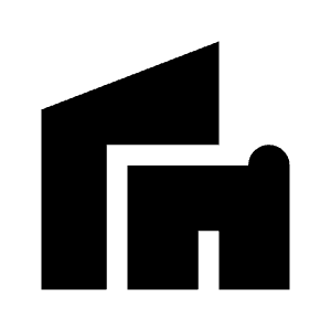 Villa Fill Icon from Sharp Fill - Material Symbols Set