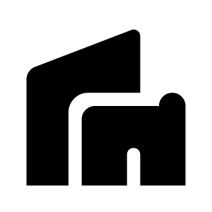 Villa Fill Icon from Rounded Fill - Material Symbols Set