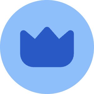 Crown Circle Icon from Core Flat Set