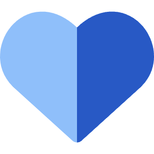 Half Heart Icon from Core Flat Set