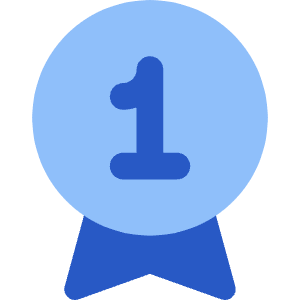 Medal 1st Place Champion Icon from Core Flat Set