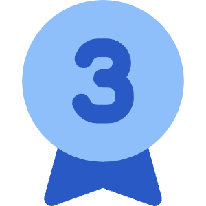 Medal 3rd Place Second Runner Up Icon from Core Flat Set