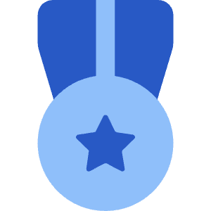 Star Medal 2 Icon from Core Flat Set
