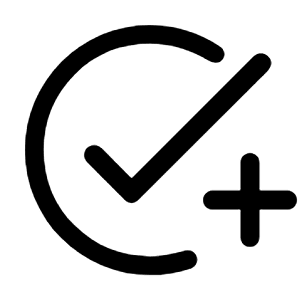Add Task Fill Icon from Rounded Fill - Material Symbols Set