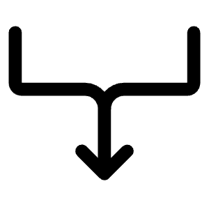 Arrow And Edge Icon from Rounded Line - Material Symbols Set