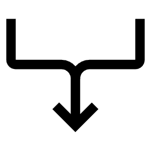 Arrow And Edge Icon from Outlined Line - Material Symbols Set