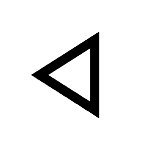 Arrow Back 2 Icon from Sharp Line - Material Symbols Set