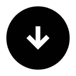 Arrow Circle Down Fill Icon from Sharp Fill - Material Symbols Set