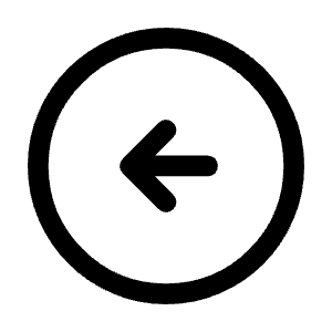 Arrow Circle Left Icon from Rounded Line - Material Symbols Set
