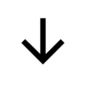 Arrow Downward Alt Icon from Sharp Line - Material Symbols Set