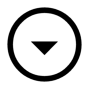 Arrow Drop Down Circle Icon from Sharp Line - Material Symbols Set