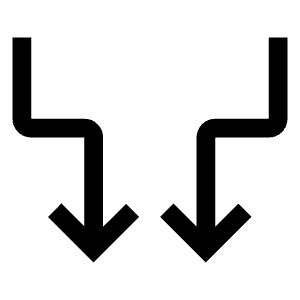 Arrow Or Edge Icon from Outlined Line - Material Symbols Set