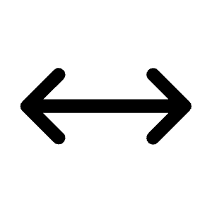 Arrow Range Fill Icon from Rounded Fill - Material Symbols Set