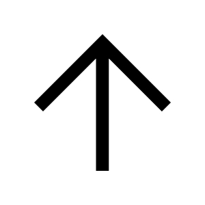Arrow Upward Icon from Sharp Line - Material Symbols Set