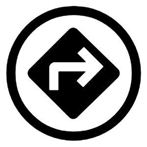 Assistant Direction Icon from Outlined Line - Material Symbols Set