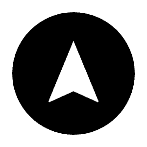 Assistant Navigation Fill Icon from Sharp Fill - Material Symbols Set