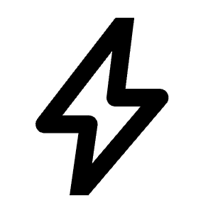 Bolt Icon from Outlined Line - Streamline Material Free Set