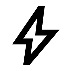 Bolt Icon from Sharp Line - Streamline Material Free Set