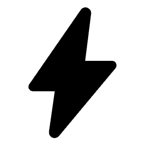 Bolt Fill Icon from Rounded Fill - Material Symbols Set