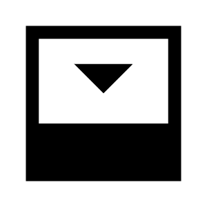 Bottom Panel Close Fill Icon from Sharp Fill - Material Symbols Set