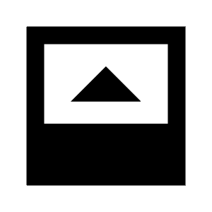 Bottom Panel Open Fill Icon from Sharp Fill - Streamline Material Free Set