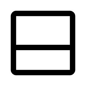 Bottom Sheets Icon from Rounded Line - Material Symbols Set