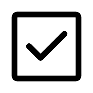Check Box Icon from Rounded Line - Material Symbols Set