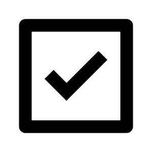 Check Box Icon from Outlined Line - Streamline Material Free Set