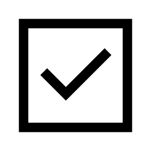 Check Box Icon from Sharp Line - Material Symbols Set