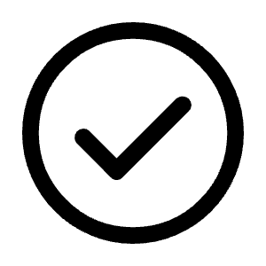 Check Circle Icon from Rounded Line - Material Symbols Set