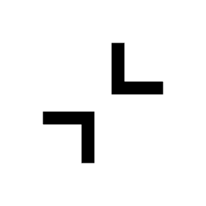 Collapse Content Icon from Sharp Line - Material Symbols Set