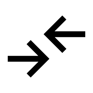 Compare Arrows Icon from Sharp Line - Material Symbols Set