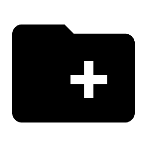Create New Folder Fill Icon from Outlined Fill - Material Symbols Set