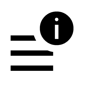 Data Info Alert Icon from Outlined Line - Material Symbols Set