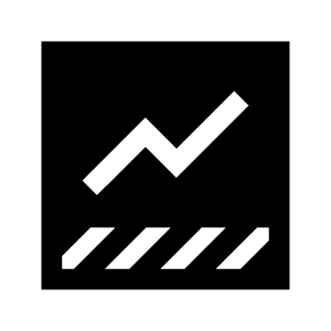Data Thresholding Fill Icon from Sharp Fill - Material Symbols Set