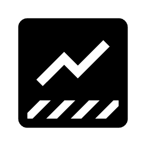 Data Thresholding Fill Icon from Outlined Fill - Material Symbols Set