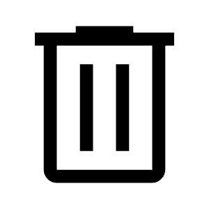 Delete Icon from Outlined Line - Material Symbols Set