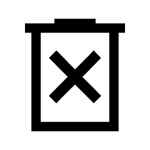 Delete Forever Icon from Sharp Line - Material Symbols Set