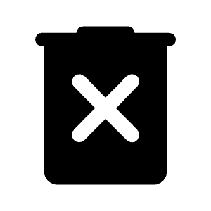 Delete Forever Fill Icon from Rounded Fill - Material Symbols Set