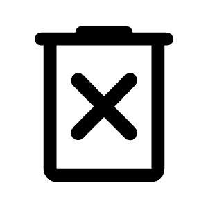 Delete Forever Icon from Rounded Line - Material Symbols Set
