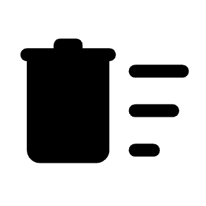 Delete Sweep Fill Icon from Rounded Fill - Material Symbols Set