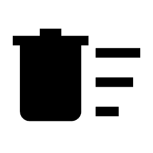 Delete Sweep Fill Icon from Outlined Fill - Material Symbols Set