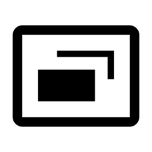 Desktop Landscape Icon from Outlined Line - Material Symbols Set