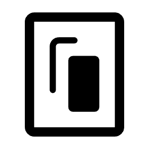 Desktop Portrait Icon from Rounded Line - Material Symbols Set