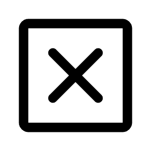 Disabled By Default Icon from Rounded Line - Material Symbols Set